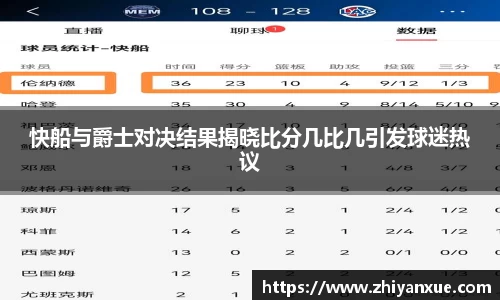 快船与爵士对决结果揭晓比分几比几引发球迷热议